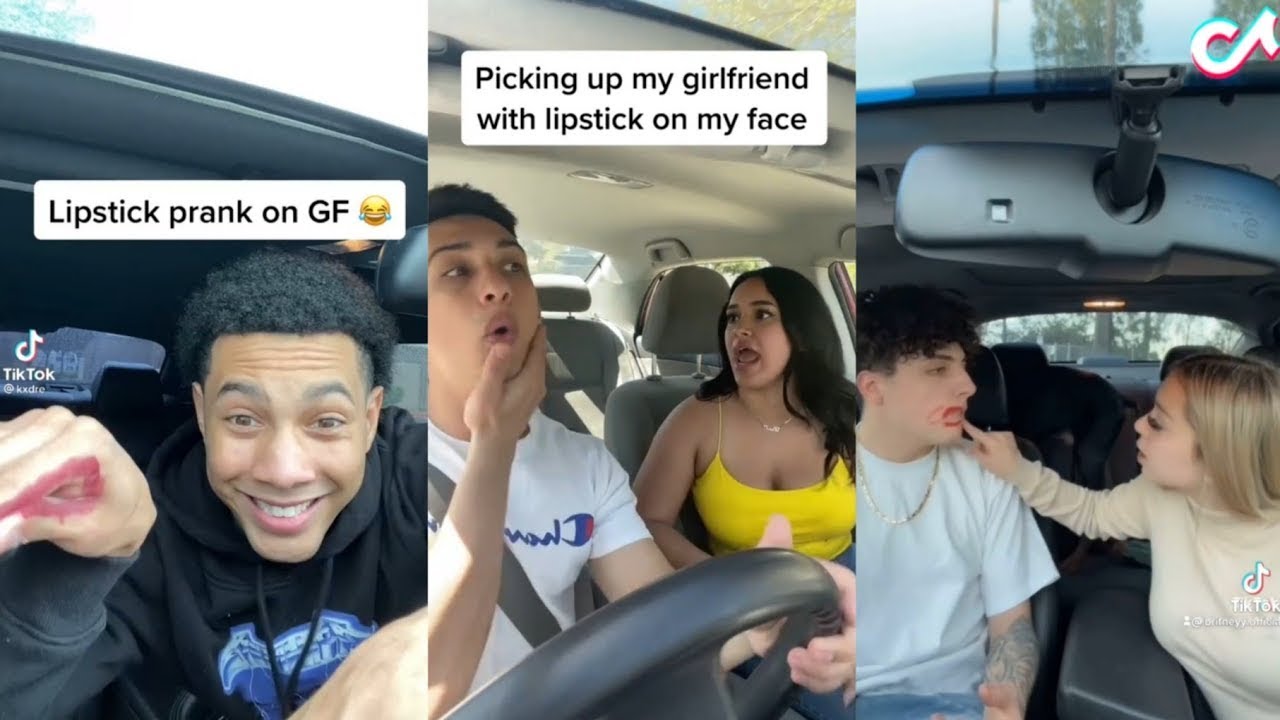 Lipstick prank on boyfriend | girlfriend prank boyfriend | TikTok ...