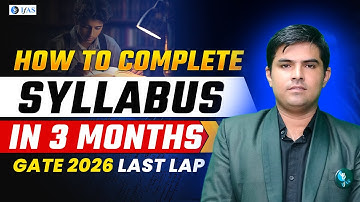 How to Cover GATE Physics Syllabus 2026 in 3 Month? Smart Strategy!