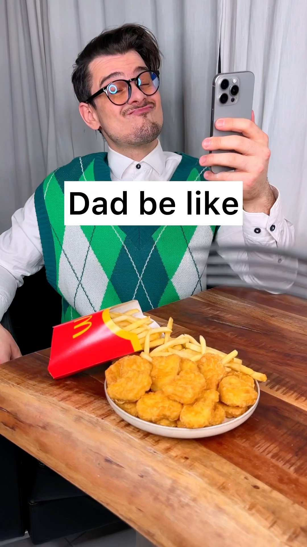 How to not share fried CHICKEN NUGGETS with your dad??❤️?| CHEFKOUDY