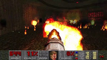 +18 Usando o flamethrower do Brutal Doom v21.