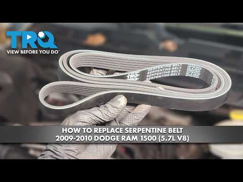 How to Replace Serpentine Belt 2009-2010 Dodge Ram 1500 (5.7L V8)