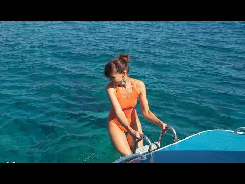 The Galaxy boat at Cyprus! Open sea swimming!