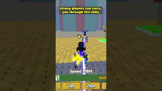 strong players can carry you to the Obby #roblox