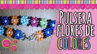 Bisuteria pulsera de flores 90's