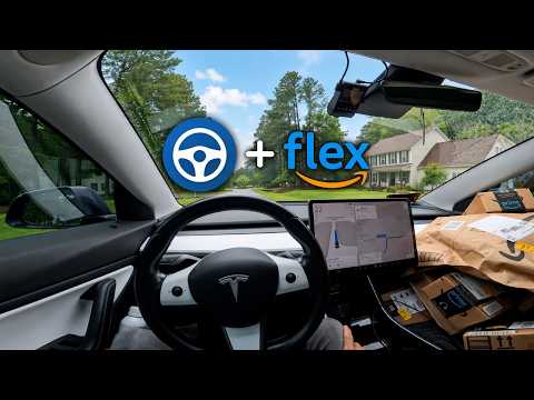 Entire Amazon Shift Using Tesla's Full Self Driving