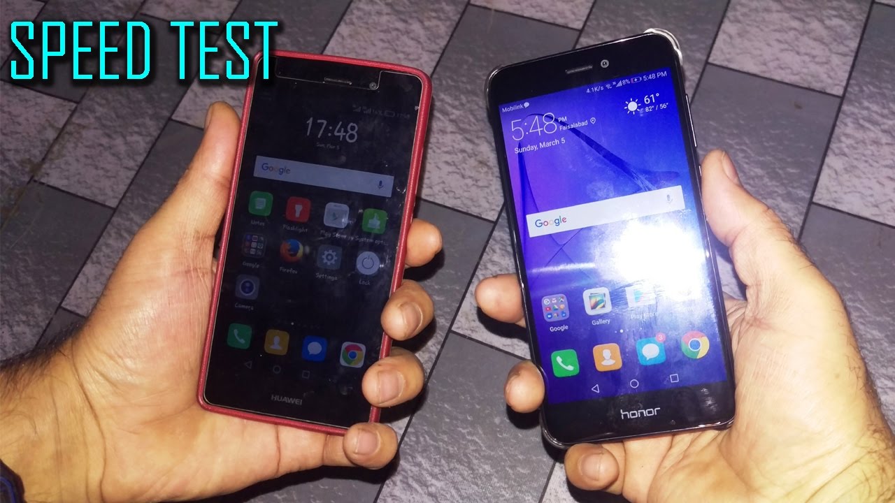 Werkelijk mate Distilleren Huawei Honor 8 lite vs P8 lite Speed Test! - YouTube