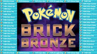 How To Get Every TM in PBF! | Pokémon Brick Bronze