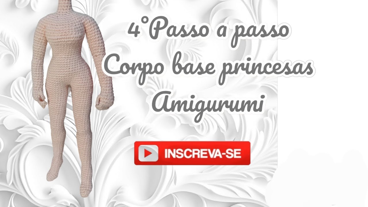 corpo base boneca amigurumi