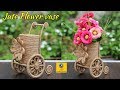 How to Make Jute Flower Vase | Jute Art and Craft | Jute Craft Decoration Design