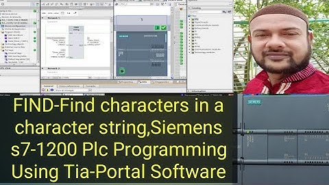 FIND-Find characters in a character string,Siemens s7-1200 Plc Programming Using Tia-Portal Software