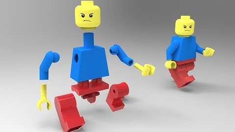Exploded lego man