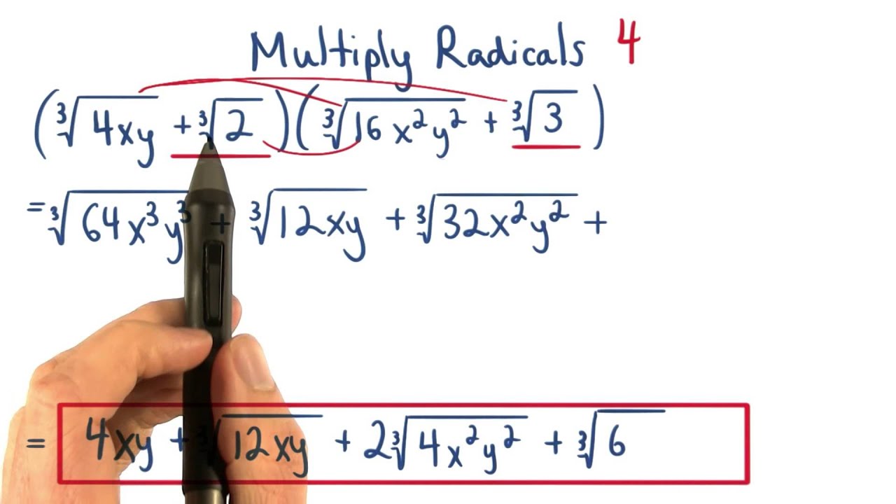 Multiply Radicals Practice 4 - Visualizing Algebra - YouTube