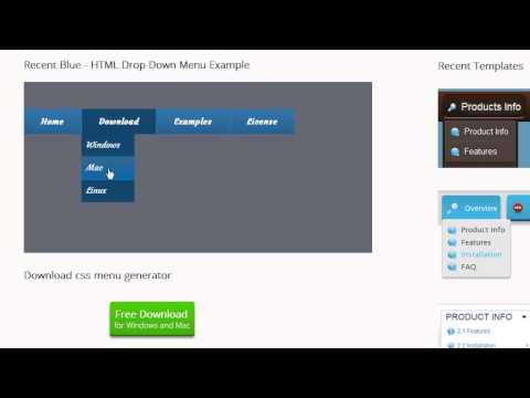 CSS3 Menu - Easy way to create a navigation menu bar!