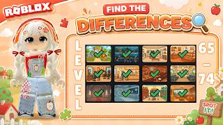 Find the Differences Roblox | Levels 65-74 Full Walkthrough (No Commentary)