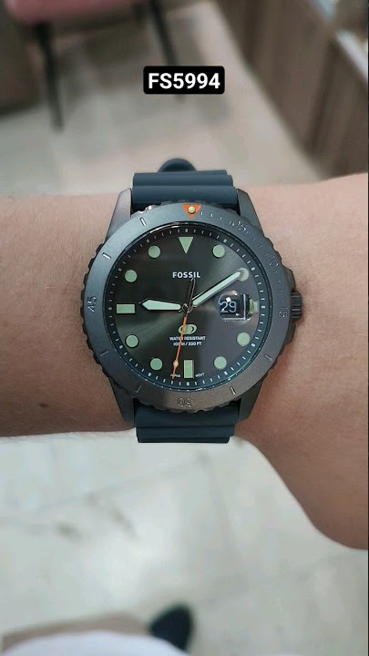 FOSSIL BLUE WATCH FS5995 #watch #fossil - YouTube