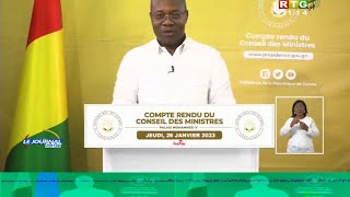 www.guineesud.com - Conakry, compte rendu du conseil des ministres du 26 janvier 2023