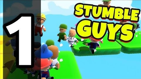 Stumble guys Gameplay walkthrough part 1 - So close to win (iOS, Android)