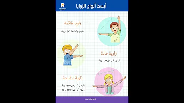 انواع الزوايا في الرياضيات 