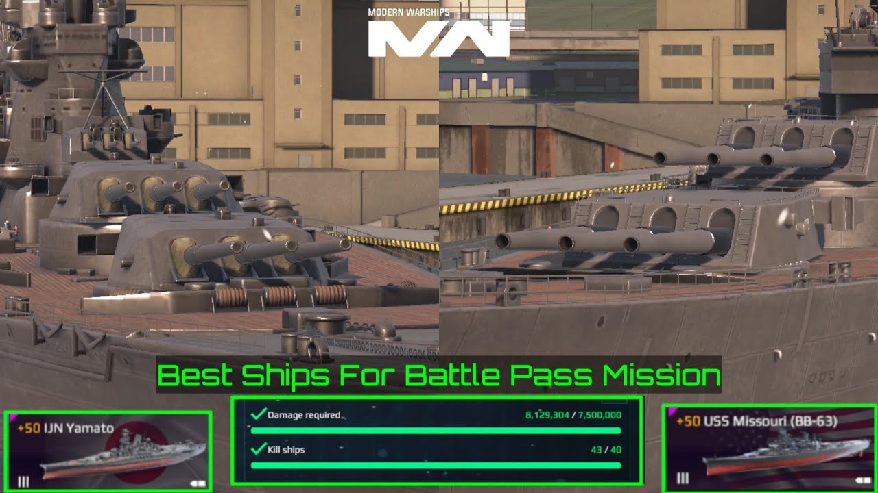 Ship Killing Missions Are Easy Using USS Missouri (BB 63) And IJN ...