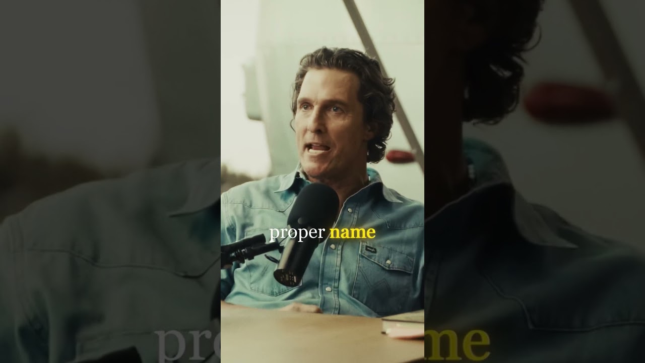Matthew McConaughey on How to Fix Your Overthinking