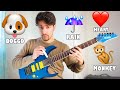 Emojis sounds on guitar