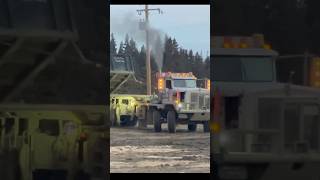 BED TRUCKS DURING RIG MOVE #workingrigs #trucking #kenworthc500 #bedtruck