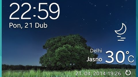 How to install NEW S5 weather widget on S2