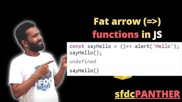 Fat Arrow Functions in JavaScript | JavaScript for Salesforce Developers | #SFDCPanther | AMIT SINGH