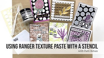 Using Ranger Texture Paste With A Stencil