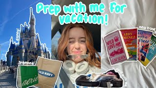 prep for vacation with me 🏰✈️🎆 | disney trip, pack with me, self care routine, april reset + more!