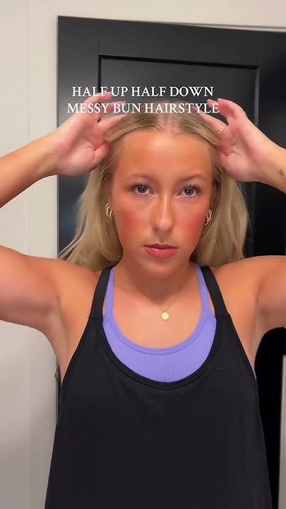  Messy bun tutorial: easy hairstyle inspo #easyhairstyles #hair # ...