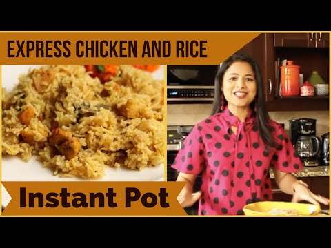 Instant Pot Express Chicken Pilaf or Pulao- The Best Chicken Pulao Recipe