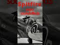 The beautiful throaty sounds of a Supermarine Spitfire fighter in the skies nr Farnborough Air Show