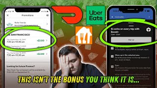 The TRUTH About Peak Pay & Bonuses on Doordash, UberEats, and Grubhub