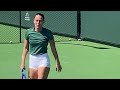 Marta Kostyuk vs Elise Mertens : Hottest WTA Beauties Tennis Practice Indian Wells 101