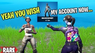 So I Challenged A Recon Expert For His Fortnite Account... Intense