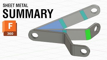Fusion 360 Sheet Metal Summary of Steps