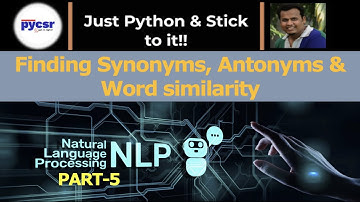 Natural Language Processing Tutorial Part-5 | PyCSR | Learn Python Online with Pankaj Soni