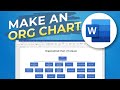 How to Create an Organization Chart / Flowchart in Microsoft Word