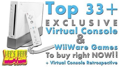 Top Exclusive Wii Virtual Console and WiiWare Games (Let