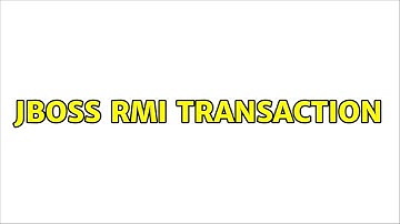 JBoss RMI Transaction (3 Solutions!!)
