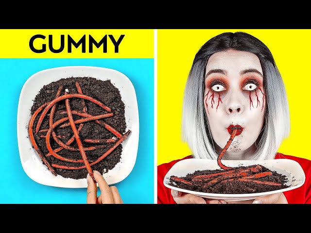 WHAT IF YOUR BFF IS A ZOMBIE || Sneak Snacks Into The Movies! Cool Pranks & Hacks by 123 GO! FOOD class=