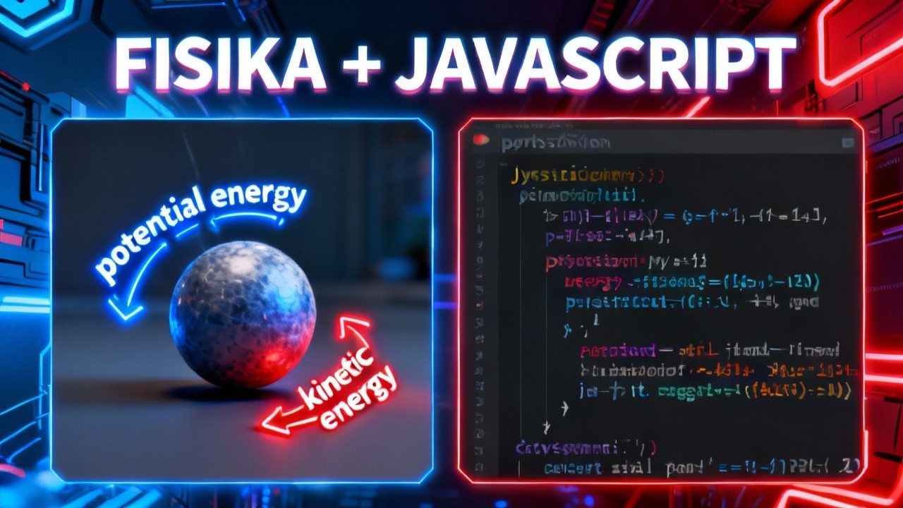 Simulasi Energi Kinetik & Potensial dengan Animasi Bola Jatuh | Fisika ...