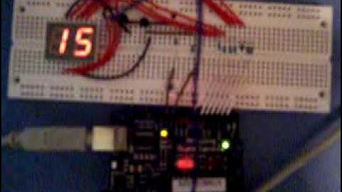 Arduino Two Digit Seven Segment Display Count