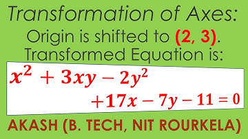 Transformation of Axes Question1 | Maths 1B