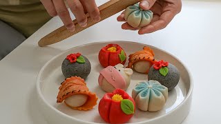 Искусство изготовления японского цветочного торта ручной работы - корейская уличная еда