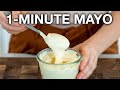 Homemade Mayonnaise in 1 Minute | How To Make Mayonnaise With An Immersion Blender (easy, healthy)