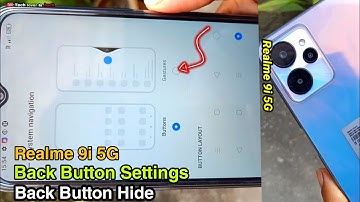 Realme 9i 5G back button settings // Realme 9i 5G navigation bar