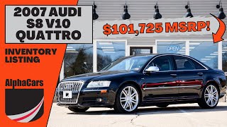 Luxury Meets Performance: 2007 Audi S8 V10 Overview