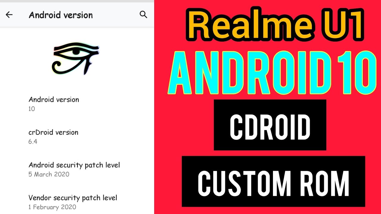 Realme U1 & 1 new GSI rom | cdroid android 10 rom | features and bug |